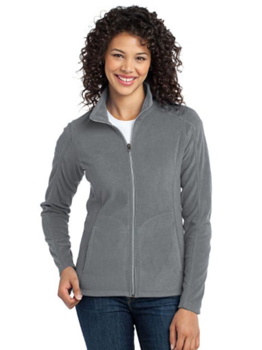 Port Authority Ladies Microfleece Jacket. - L223 - Pearl Grey